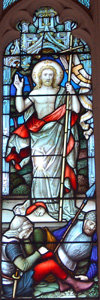 The resurrected Christ from Studham church east window November 2009